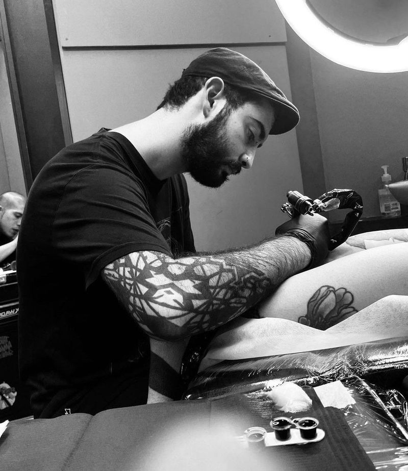 Pani, artist at Sai Sai Ink, Camden